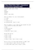 STNA PRACTICE TEST 1 Questions and Answers Updated 2026