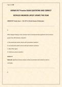 ARDMS RVT Practice EXAM QUESTIONS AND CORRECT DETAILED ANSWERS LATEST UPDATE THIS YEAR 