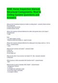 NHIE Home Inspection Manual&period; Structural Components&period; Roof & Ceiling System Questions and Answers