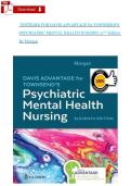 Morgan &ndash; Davis Advantage for Townsend&rsquo;s Psychiatric Mental Health Nursing&comma; 11th Edition &vert; Complete Chapter 1 to 38 Test Bank&vert;Practice Questions with Answers