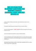 NSG 223 EXAM FOUR BLUEPRINT QUESTIONS AND VERIFIED CORRECT ANSWERS LATEST 2026-2027 GRADED A&plus;&period;