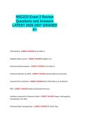 NSG223 Exam 2 Review Questions and Answers AND VERIFIED CORRECT ANSWERS LATEST 2026-2027 GRADED A&plus; 100- GUARANTEED PASS&period;docx