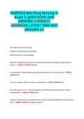 NURS223 Med Surg Nursing 2 Exam 5QUESTIONS AND VERIFIED CORRECT ANSWERS LATEST 2026-2027 GRADED A&plus; 100- GUARANTEED PASS&period;
