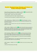 Nur 265 &ndash; Respiratory Exam &vert; Questions and Answers &vert; A&plus;  Graded &vert; With Expert Solutions