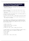 STNA Final Exam Prep Questions and Answers Updated 2026