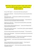 APCO Basic Telecommunications Study Guide with all Correct & 100&percnt; Verified Answers &vert;Latest Version &vert;Already Graded A&plus;