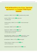 NUR 265 Renal Overview Exam &vert; Questions  and Answers &vert; A&plus; Graded &vert; With Expert  Solutions 