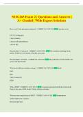 NUR 265 Exam 2 &vert; Questions and Answers &vert;  A&plus; Graded &vert; With Expert Solutions 