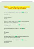 NUR 265 Exam &vert; Questions and Answers &vert; A&plus;  Graded &vert; With Expert Solutions