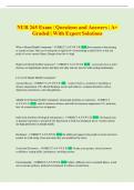 NUR 265 Exam &vert; Questions and Answers &vert; A&plus;  Graded &vert; With Expert Solutions