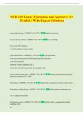 NUR 265 Exam &vert; Questions and Answers &vert; A&plus;  Graded &vert; With Expert Solutions