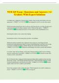 NUR 265 Exam &vert; Questions and Answers &vert; A&plus;  Graded &vert; With Expert Solution