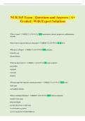 NUR 265 Exam &vert; Questions and Answers &vert; A&plus;  Graded &vert; With Expert Solutions 