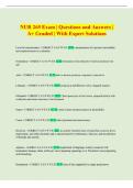 NUR 265 Exam &vert; Questions and Answers &vert;  A&plus; Graded &vert; With Expert Solutions