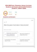 WGU-D668 Exam &vert; Elementary Literacy Curriculum Questions and Answers with Complete Solutions &vert; Graded A&plus; &vert; 2026&sol;27 Update