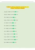 NUR265 LAB Exam &vert; Questions and Answers &vert; A&plus;  Graded &vert; With Expert Solutions 