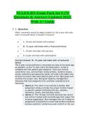 NCLEX-RN Exam Pack Set 9 &vert; 75 Practice Questions & Answers &vert; Updated 2022 &vert; NCLEX-Style Nursing Exam Prep