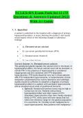 NCLEX-RN Exam Pack Set 11 &vert; 75 Practice Questions & Answers &vert; Updated 2022 &vert; NCLEX-Style Nursing Exam Prep