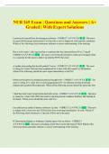 NUR 265 Exam &vert; Questions and Answers &vert; A&plus;  Graded &vert; With Expert Solutions