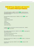 NUR 265 Exam &vert; Questions and Answers &vert;  A&plus; Graded &vert; With Expert Solutions 