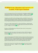 NUR265 Exam &vert; Questions and Answers &vert; A&plus;  Graded &vert; With Expert Solutions 