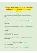 Urosepsis NUR 265 FINAL Exam &vert; Questions  and Answers &vert; A&plus; Graded &vert; With Expert  Solutions