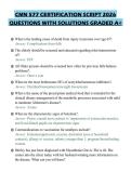 CMN 577 CERTIFICATION SCRIPT 2026 QUESTIONS WITH SOLUTIONS GRADED A&plus;
