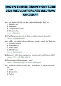 CMN 577 COMPREHENSIVE STUDY GUIDE 2026 FULL QUESTIONS AND SOLUTIONS GRADED A&plus;