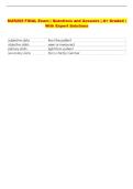 NUR265 FINAL Exam &vert; Questions and Answers &vert; A&plus; Graded &vert;  With Expert Solutions 