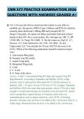 CMN 577 PRACTICE EXAMINATION 2026 QUESTIONS WITH ANSWERS GRADED A&plus;