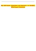 Nur 265 Exam &vert; Questions and Answers &vert; A&plus; Graded &vert;  With Expert Solutions