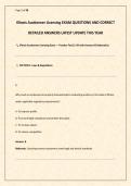 Illinois Auctioneer Licensing EXAM QUESTIONS AND CORRECT DETAILED ANSWERS LATEST UPDATE THIS YEAR 