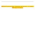 NUR 265 Practicum Exam &vert; Questions and Answers &vert; A&plus; Graded &vert;  With Expert Solutions 