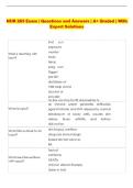 NUR 265 Exam &vert; Questions and Answers &vert; A&plus; Graded &vert; With  Expert Solutions