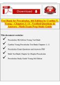 Precalculus 4th Edition Test Bank &lpar;Cynthia Y&period; Young&rpar; Chapters 1&ndash;11 &ndash; Verified Questions & Answers &vert; Math Exam Prep