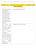 Nur 265 Exam &vert; Questions and Answers &vert; A&plus; Graded &vert; With  Expert Solutions
