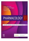 Test Bank - Pharmacology&semi; A patient  Centered Nursing Approach 10th Edition by Linda McCuistion &vert;All Chapters with  Verified Questions & Answers 2026 Latest update