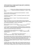 SPCE 609 FINAL EXAM QUESTIONS WITH VERIFIED ACCURATE ANSWERS