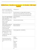 NUR265 Exam &vert; Questions and Answers &vert; A&plus; Graded &vert; With Expert  Solutions