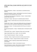 SPCE 609 FINAL EXAM VERIFIED ACCURATE STUDY GUIDE