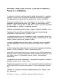 BSU SPCE 609 EXAM 1 QUESTIONS WITH VERIFIED ACCURATE ANSWERS