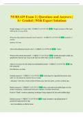 NURS 629 Exam 2 &vert; Questions and Answers &vert;  A&plus; Graded &vert; With Expert Solutions 