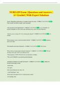 NURS 629 Exam &vert; Questions and Answers &vert;  A&plus; Graded &vert; With Expert Solutions
