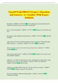 Nurs629 Peds&sol;OBGYN Exam 2 &vert; Questions  and Answers &vert; A&plus; Graded &vert; With Expert  Solutions