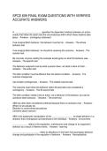 SPCE 609 FINAL EXAM QUESTIONS WITH VERIFIED ACCURATE ANSWERS