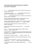 SPCE 609 EXAM 2 QUESTIONS WITH VERIFIED ACCURATE ANSWERS