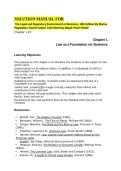The Legal and Regulatory Environment of Business Practice Questions with Answers for Exams