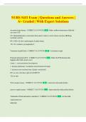 NURS 5432 Exam &vert; Questions and Answers &vert;  A&plus; Graded &vert; With Expert Solutions 
