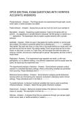 SPCE 609 FINAL EXAM QUESTIONS WITH VERIFIED ACCURATE ANSWERS