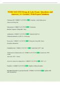 NURS 5432 STD Drugs & Labs Exam &vert; Questions and  Answers &vert; A&plus; Graded &vert; With Expert Solutions